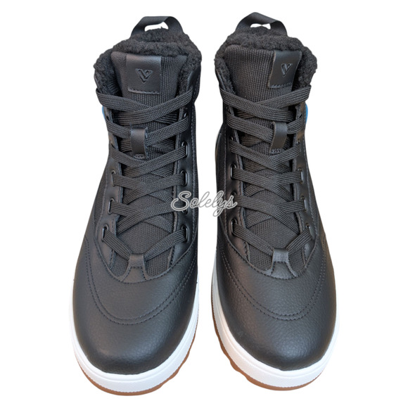 Vessi Alta Womens 6 High Top Asphalt Black White Waterproof DymaTex Sneaker Boot - Picture 2 of 10